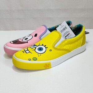 Groundup Spongebob Patrick Slip On Canvas Shoe WMNS US 11 EUR 43 Cartoon Design